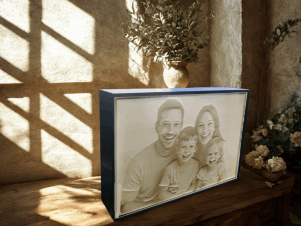 LIGHTBOX Noir et Blanc personnalisée