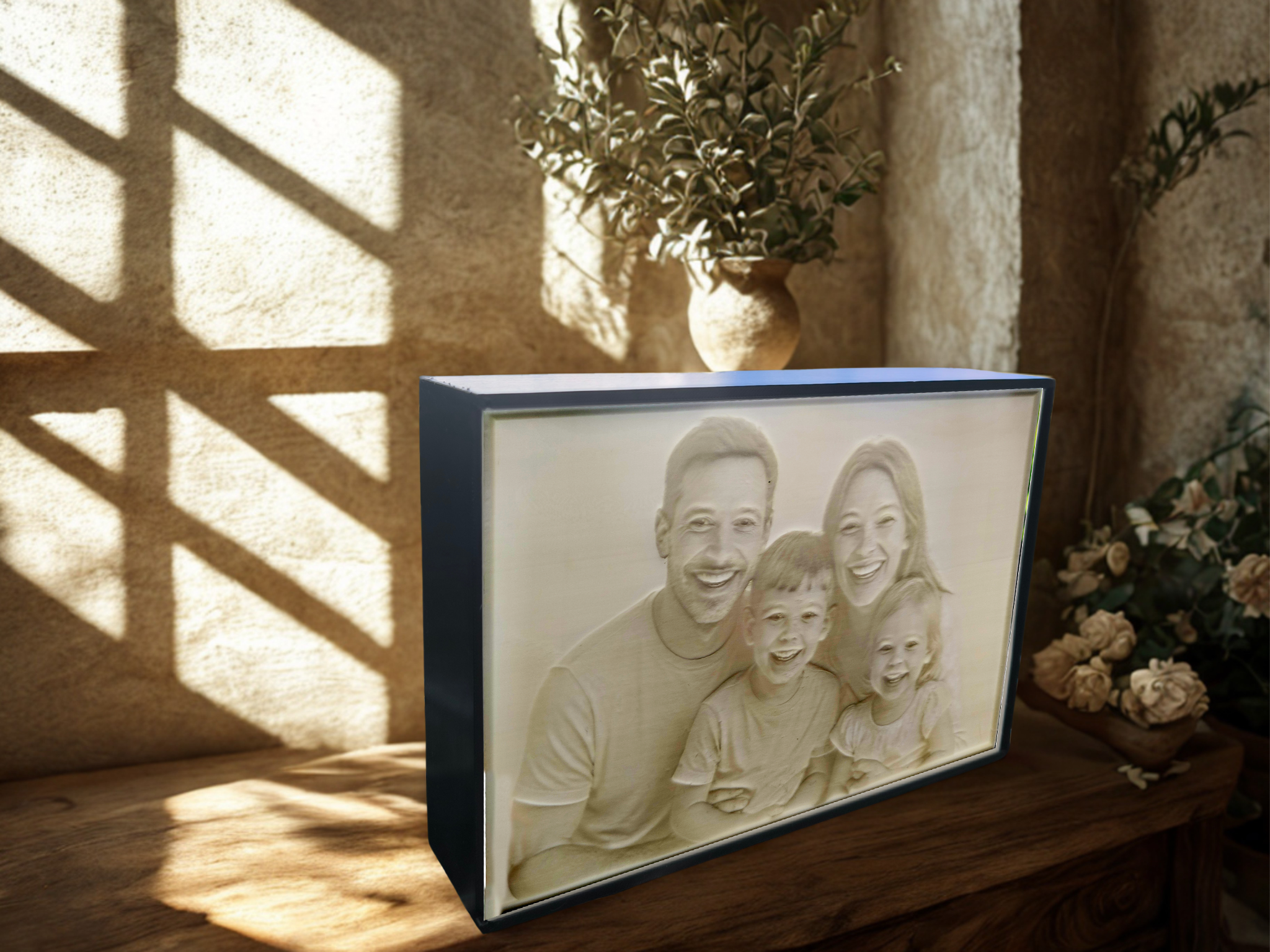 LIGHTBOX Noir et Blanc personnalisée