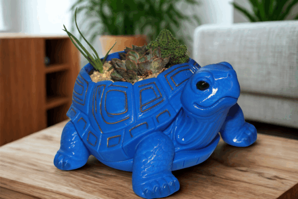 LE POT DE FLEUR TORTUE
