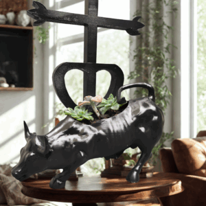 LE TAUREAU Pot de fleur