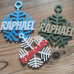 Le Flocon de Noël personnalisé