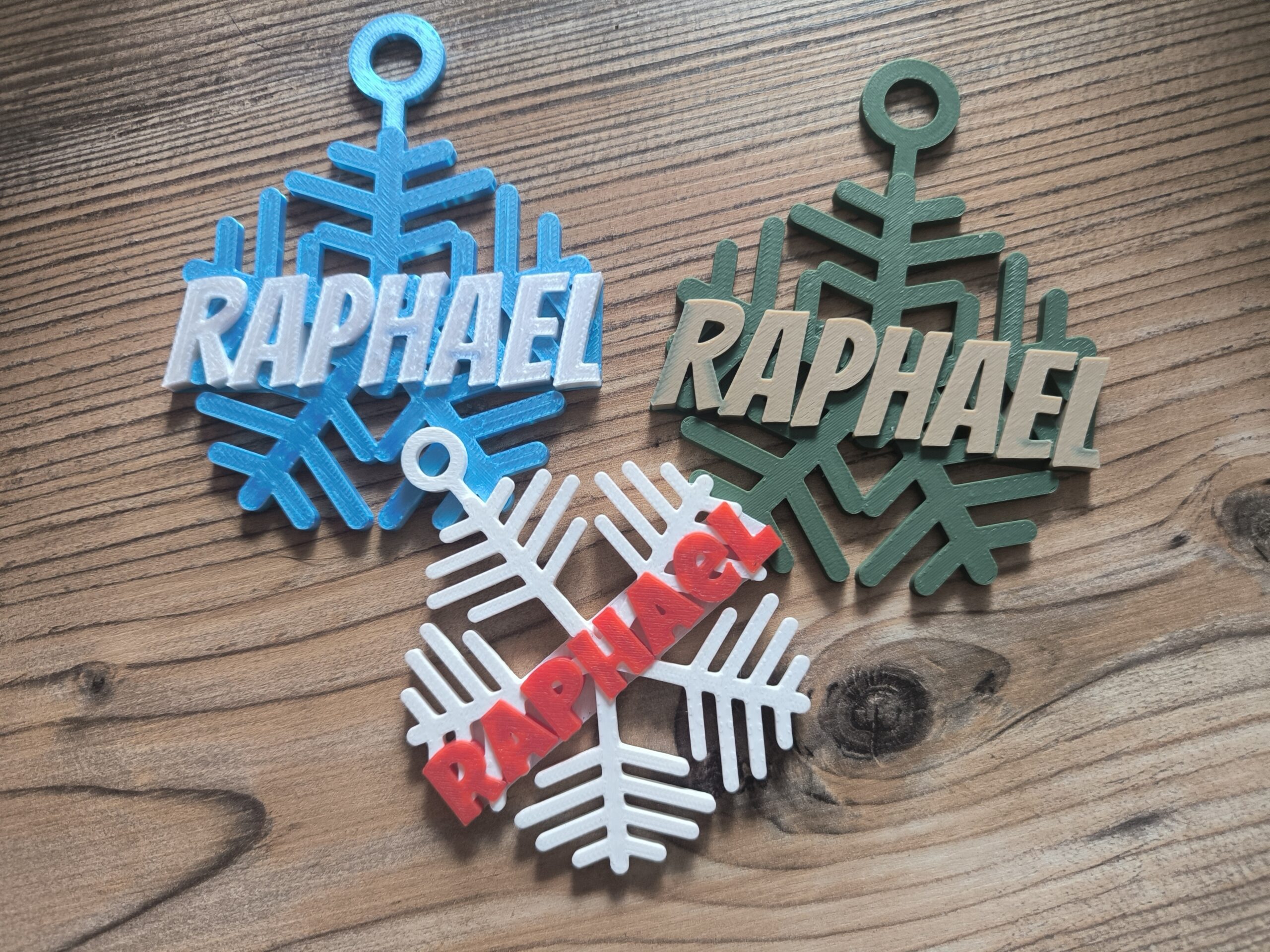 Le Flocon de Noël personnalisé