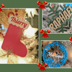 Décorations de Noël personnalisées