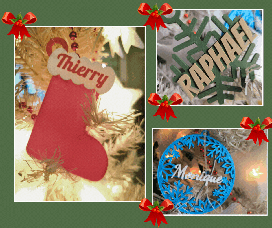 Décorations de Noël personnalisées